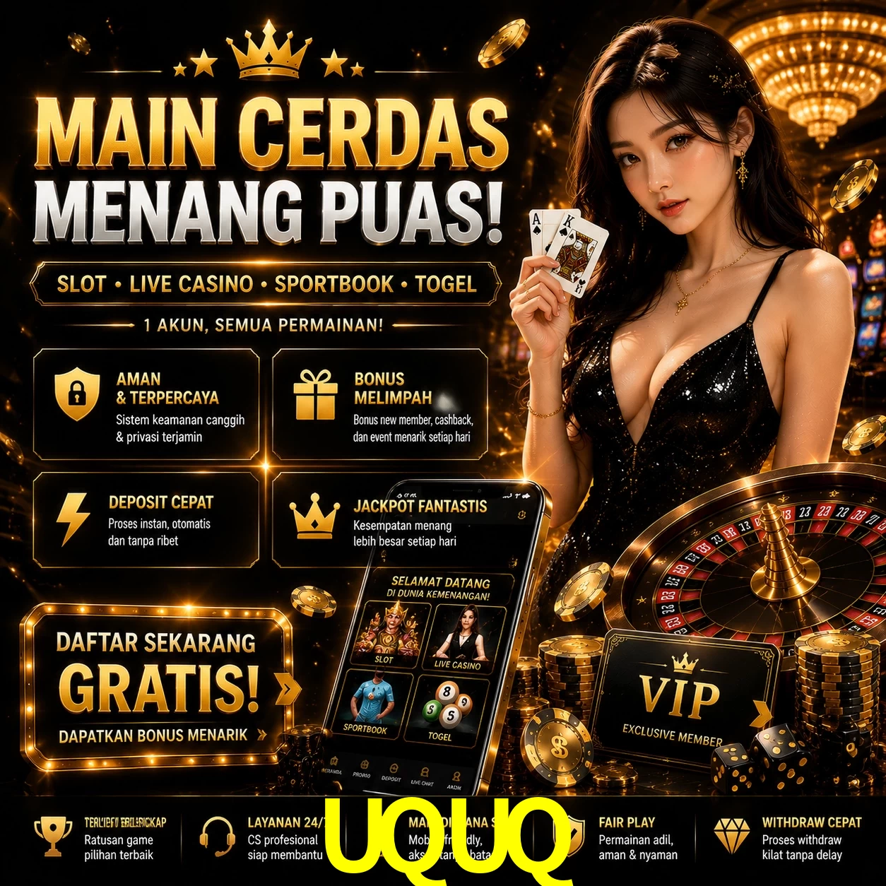 Slots no app UQUQ mobile